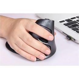 Mice Delux M618 Gx Ergonomic Vertical Wireless Mouse 6 Buttons 1600dpi Optical Mice with for Pc Laptop