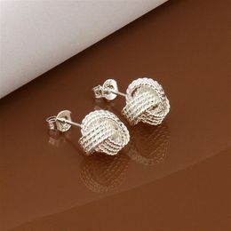 Brand new sterling silver plated Tennis earrings DFMSE013 women's 925 silver Dangle Chandelier earrings 10 pairs a lot262B
