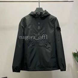 Designer Womens Outerwear Badges Zipper Shirt Jacket Loose Style Spring Autumn Mens Top Oxford Breathable Portable High Street Stones Island 574 730 855