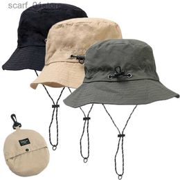 Wide Brim Hats Bucket Hats Foldable Panama Bucket Hat Outdoor Anti-UV Sun Hats For Men Women Spring Summer Fast Dry Waterproof visors C Fisherman CsL231216