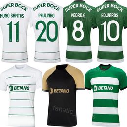 Sporting 23 24 CP Lisbon Soccer 5 Hidemasa Morita Jerseys 9 Viktor Gyokeres 8 Pedro Goncalves Marcus Edwards Ricardo Esgaio PAULINHO Football Shirt Kits Club Team