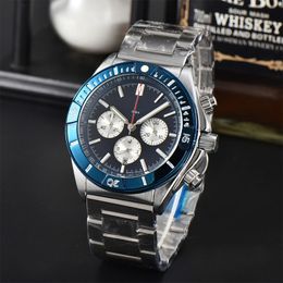 Luxury men's watch high quality sapphire 41mm quartz watch multifunction datejust sport waterproof running second luminous steel band watches