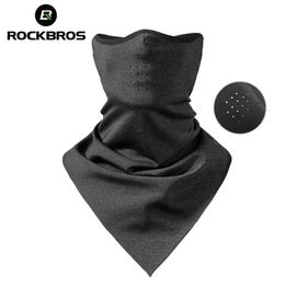 ROCKBROS Winter Windproof Ski Mask Scarf Warm Fleece Thermal Breathable Cycling Running Snowboard Motorcycle Skiing Face 240103