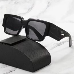 Wide Leg Black Sunglasses For Man Woman Classic Polarised Sunglasses Side Letter Fashio Sun Glasses Beach Adumbral With Case2061