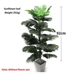 Christmas Decorations 45-90cm Tropical Palm Tree Large Monstera Artificial Plants Large Coconut Tree With Foliage Wedding Home Garden Balcony Decor 231216