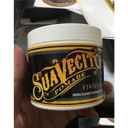 Pomades Waxes Suavecito Pomade Gel 4Oz 113G Strong Style Restoring Ancient Ways Is Big Skeleton Hair Slicked Back Oil Wax Mud Drop Dhwzo