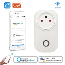 Plugs Tuya Smart Life Wifi Socket Israel Il Plug 16a 3520w App Remote Voice Control with Google Home Alexa Echo Timer the Devices