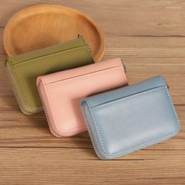 Card Holders Cowhide Women's Holder Genuine Leather Small Coin Purse For Women 2023 Business Fashion Luxury Solid Murse Wallet Id