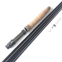 Boat Fishing Rods NooNRoo IM6 9ft 5/6wt 4pcs Fly Rod DIY Kit Transparent Green Black Colour Private fishing rod combo components 231216