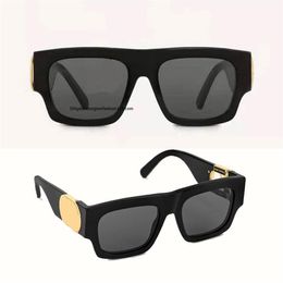 Designer Sunglasses Women Cutout Logo Retro Shiny Gold Z1487 Sunglasses Men Summer Sports Style classic Original Box234J