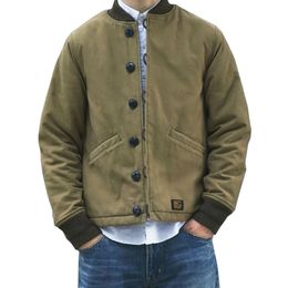 Hunting Jackets Japanese Vintage Army Tac Collar Cotton Coat Men Winter M43 Jacket Thick Outdoor Camping Hiking Combat Jacket Cardigan Coats 231215