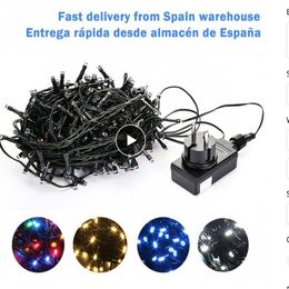 10M 20M 30M 100M Waterproof LED Fairy String Lights Garland Christmas Party Wedding Xmas Holiday Lights Outdoor Home Decoration274u