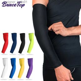 Sleevelet Arm Sleeves BraceTop 1 PC Sports Cooling Arm Sleeves for Men Women Outdoor UV Protection Sleeves for Basketball Football Volleyball CyclingL231216