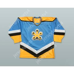 Custom RUSSIAN COKIV KNIB LIGHT BLUE HOCKEY JERSEY NEW Top Stitched S-M-L-XL-XXL-3XL-4XL-5XL-6XL