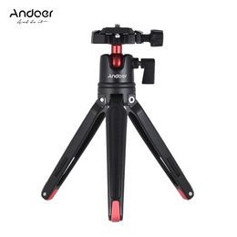 Holders Andoer Mini Handheld Travel Tabletop Tripod Stand with Ball Head for GoPro 5 Canon Nikon Sony DSLR Mirrorless Camera Camcorder