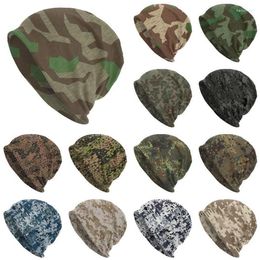 Berets Splittertarn Camouflage Splinter Camo Skullies Beanies Caps Unisex Winter Warm Knitted Hat Adult Germany Military Bonnet Ha286h