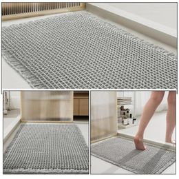 Bath Mats Bathroom Floor Mat Shower Rug Rugs For Office Decorate Doormat Plush Modern