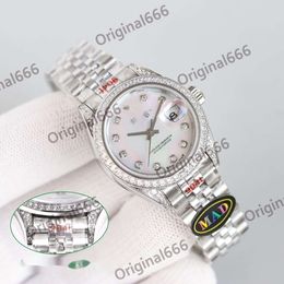 moissanite watch designer watches for women datejust diamond Auto Swiss Mechanical montre femme 904-steel original thick 10.3mm Sapphire uhre with box WXMC