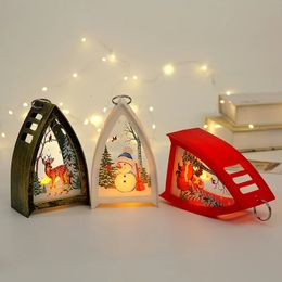 Christmas Decorations decoration led candle lights hanging childrens night retro window ornaments 231216