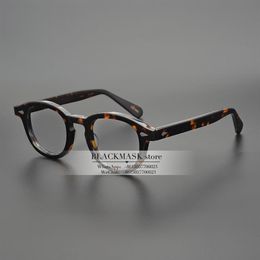 JackJad Top Quality Acetate Frame Johnny Depp Lemtosh Style Eyewear Frame Vintage Round Brand Design Eyeglasses optical glasses fr203l
