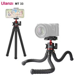 Accessories ULANZI MT33 Flexible Octopus Tripod with 360° Rotatable Panoramic Ball Head for Phone Camera Live Streaming Vlog Video Shooting