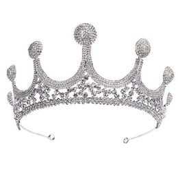 White beautiful Princess Headwear Chic Bridal Tiaras Accessories Stunning Crystals Pearls Wedding Tiaras And Crowns 12105264A