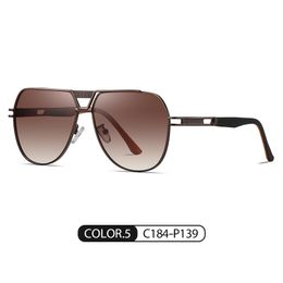 New men's polarizer JS8549 fashion classic twin-beam flight glasses driver driving anti-glare sunglasses