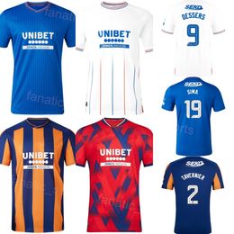 Glasgow Rangers 23 24 Soccer 13 Todd Cantwell Jerseys 31 Borna Barisic 19 Abdallah Sima 2 James Tavernier 9 Cyriel Dessers 14 LAMMERS Football Shirt Kits Club Team