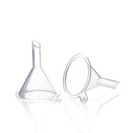 Clear Plastic Mini Funnel 31x39MM Cosmetic Empty Bottle Jar Perfume Essential oil Liquid filling Packing Accessories Tools205I