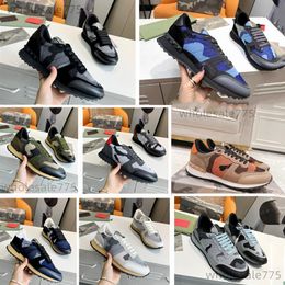 2024 Luxury Casual Shoes men Designer camouflage shoes Genuine leather vintage classic plaid Mesh cloth Vintage fashion trainer trainers for man Camo sports shoes