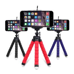 Holders Mini Flexible Sponge Tripod Octopus Hose Tripod Stand for Samsung Xiaomi Huawei Mobile Phone Smartphone Tripod Camera Accessory