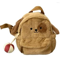 School Bags Soft And Furry Mini Backpack Stylish Travel Daypack Bag For Student