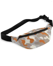 Waist Bags Camouflage Abstract Fashion Bag Women Men Belt Large Capacity Pack Unisex Crossbody Chest