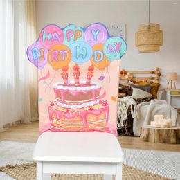 Chair Covers Backrest Birthday Cover Miss Couch Children Fabric Happy For School