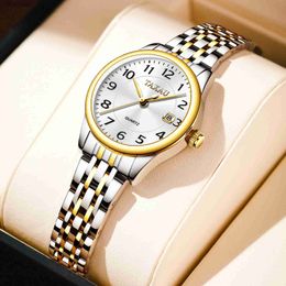 Women's Watches TAXAU Quartz Women Watch Gold Silver Luxury Brand Waterproof Stainless Steel Digital Original Elegant Ladies Watches Reloj MujerL231216