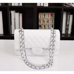 Classic Theme Handbag Luxury Design Designer Bag Top Material One Shoulder Crossbody Gold Chain Silver High Waist Square S