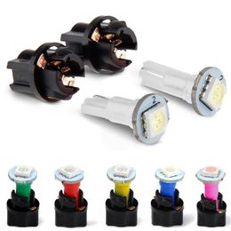 Auto Wedge LED Light Car Interior Dashboard T5 Car Instrument Indicator Mix Bulb Green Red Blue White Yellow For Replacement210u