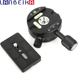Accessories LANBEIKA 360 Degree Panoramic Panning Head Clamp Quick Release Plate + Gradienter for Tripod DSLR Camera Compatible with Arca