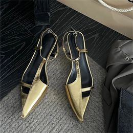 Sandals Design Sexy Solid Colour Women s Fashion Show Buckle Strap Ladies Shoes Thin Heels Pointed Toe For Women 2023 231216