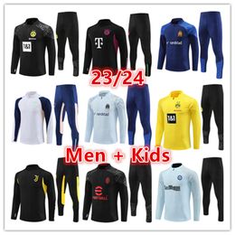 2023 2024 men kids football jersey tracksuit sets set kit 23 24 mens soccer training suit tracksuits jacket jogging survetement foot chandal futbol