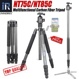 Holders NT75C/NT85C Professional Carbon Fibre Tripod Monopod with Short Centre Column Panoramic Tripod BallHead For Digital Dslr Camera