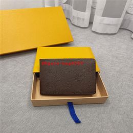 European American fashion Men wallet famous men wallet Boy short small wallet with box dust bag Coin Purse Card package201J