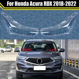Car Protective Headlight Glass Lens Cover for Honda Acura RDX 2018-2022 Shade Shell Auto Transparent Light Housing Lamp Caps