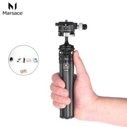 Holders Marsace MT02 Carbon Fibre Portable Folding Kit Ultra Compact Tripod Macro Compact Desktop Mini Tripod with Ball Head