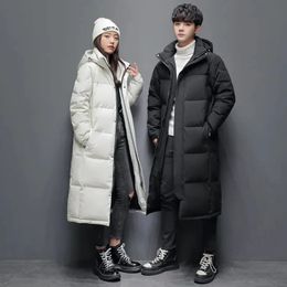 Men's Down Parkas -20°C Jacket Long Jackets Winter Warm Lightweight White Duck Down Coats Men Streetwear Overcoats Women Clothing 231215