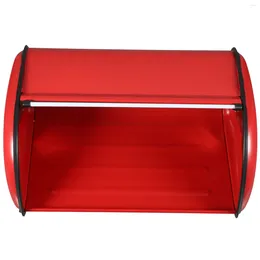 Plates Baking Storage Box Bread Holder Kitchen Counter Container Bins Organiser Metal Stainless Steel Girl