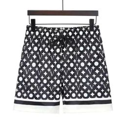 Summer Mens Designers Shorts Fashion Casual Sports Beach Board Shorts Quick Drying Swimwear Black White Printing Short Pants