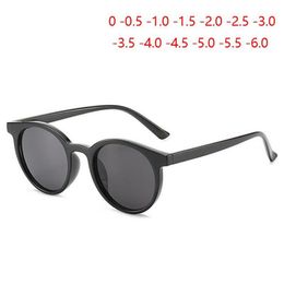 Sunglasses Anti-UV Oval Nearsighted Polarized Women Men PC Short-sighted Prescription Eyeglasses Diopter -0 5 -1 0 -1 5 To -6 0260R