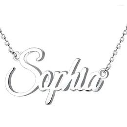 Pendant Necklaces Stainless Steel Name Couple Custom Letter Body Clavicle Pendants Romantic Necklace Jewelry For Women Men Gifts