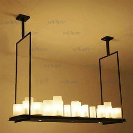 Modern Kevin Reilly Altar Pendant lamp remote control LED candle chandelier Light Innovative metal retro suspension lighting fixtu311Q